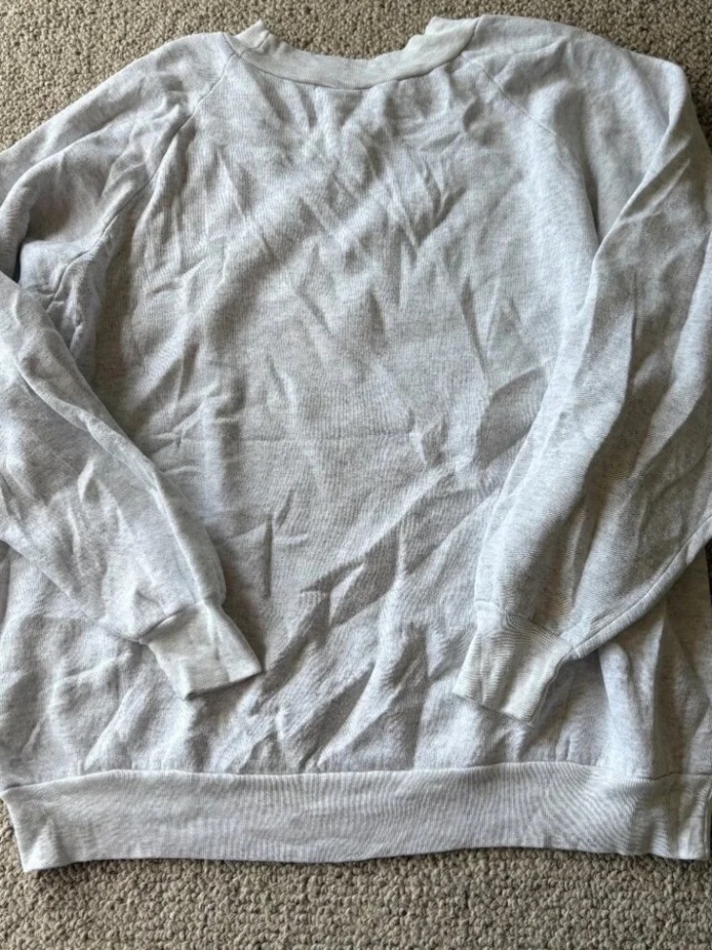 Vintage Cat Sweatshirt Gray Floral Kitten Graphic Grandmacore Cozy Y2K Coquette - Picture 6 of 9